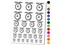 Donut Don't Worry Smile Motivational Quote Pun Temporary Tattoo Water Resistant Fake Body Art Set Collection